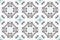 Abstract geometric fantasy ornamental textil seamless pattern on white