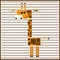 Abstract geometric giraffe