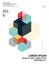 Abstract geometric isometric shape layout design template background