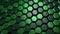 Abstract of Geometric Mesh Cells Green Hexagon Background