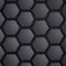 Abstract geometric metallic background. Carbon steel honeycomb o