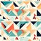 Abstract Geometric Pattern: Mid-century Illustration With Dynamic Angles