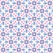 Abstract geometric pattern in pink and lilac colors. Mosaic. Stylized pattern consisting of ovals and circles.