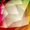 Abstract geometric polygonal shiny background