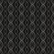 Abstract geometric seamless pattern with curved lines, chains, mesh.