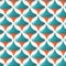 Abstract geometric seamless pattern with spinning tops