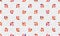 Abstract geometric seamless pattern. Stylish dotted pixel background