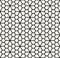 Abstract geometric simple floral grid deco pattern
