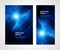 Abstract geometric square hi tech tunnel glow explosion brochure booklet set design template vector