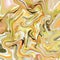 Abstract geometric wavy pattern with random swirl shapes in yellow, green and orange Swirl painting effect