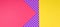 Abstract geometric yellow, purple and pink polka dot paper banner background