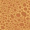 Abstract geometrical seamless pattern, animalistic print, warm brown and yellow colors background