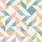 Abstract geometry in retro colors, diamond shapes geo pattern