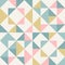 Abstract geometry in retro colors, diamond shapes geo pattern