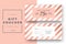 Abstract gift voucher card template. Modern discount coupon or c