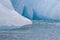 Abstract Glacial ice floating in the Arctic ocean