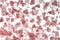Abstract glitter red hearts background