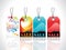 Abstract glossy tags