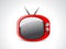 Abstract glossy television icon