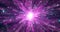 Abstract glowing energy explosion whirlwind firework from purple lines