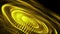 Abstract Glowing Gold Fractal Wave Motion Background