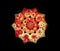 Abstract glowing mandala, fractal flower illustration