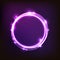 Abstract glowing purple background with circles