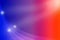 Abstract Glowing Sparkles and Curves in Blue, Red, Pink and Purple Background