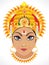 Abstract goddess durga face