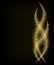 Abstract gold dust glitter star wave background