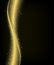 Abstract gold dust glitter star wave background