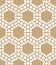 Abstract gold geometric triangle design hexagon dots pattern