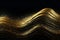 Abstract Gold Glitter in Fluid Dynamic Brushwork, Generative AI