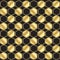 Abstract Gold Honeycomb