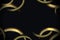 Abstract gold nautical rope pattern. Luxury concept background. Vector illustration