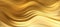 Abstract Gold Waves. Shiny golden moving lines design element for greeting card and disqount voucher.