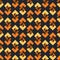 Abstract Golden Autumn Diamond Shape Vector Graphic Seamless Pattern