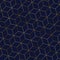 Abstract golden color rhombus on dark blue background