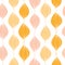 Abstract golden ogee seamless pattern background