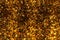 Abstract golden reflectors and sparkles with glitter light particles shining gold