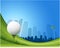 Abstract golf background