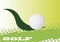 Abstract golf banner