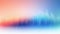 Abstract gradient background with glowing lines and dots. Digital sound wave. Colorful data stream visualization