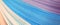 Abstract gradient blue color wave curl strip paper background. Horizontal long banner