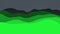 Abstract gradient neon green art mountains on grey background