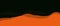 Abstract gradient orange illusion mountains on black background