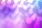 Abstract gradient purple pink background texture with blurred bokeh circles and lights. Space for design. Beautiful backdrop