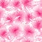 Abstract gradient seamless flower pattern with