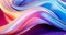 Abstract grainy 3d render holographic iridescent wave in motion colorful background. Dreamy gradient design element for banners