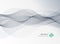 Abstract gray color line wave element for design background.